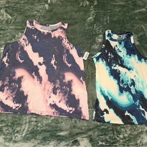 Tie-Dye Sleeveless Ladies Old Navy size large/tall Active Tank Tops NWTS